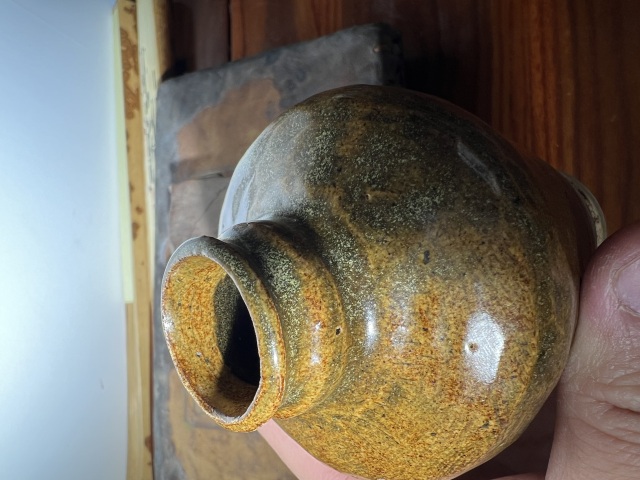 古玩陶瓷精品 元代 磁州窯 茶葉末釉平肩梅瓶拍賣，當(dāng)前價(jià)格750元