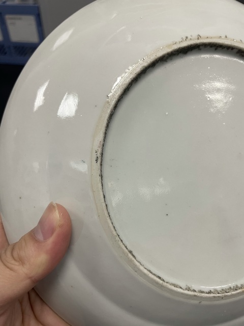 古玩陶瓷清·道咸  廣彩人物故事紋大盤拍賣，當前價格1280元