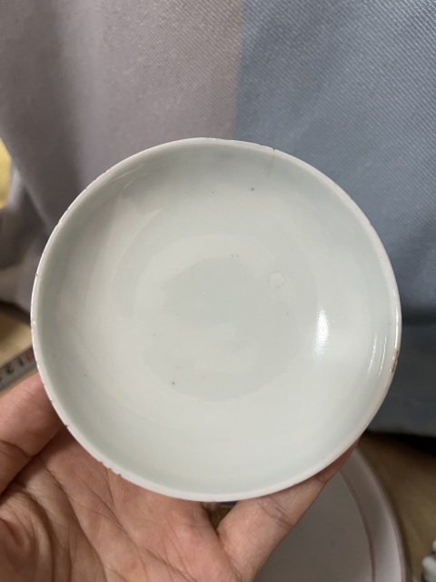 古玩陶瓷青花福祿壽三星高照圖蓋碗拍賣，當前價格1188元