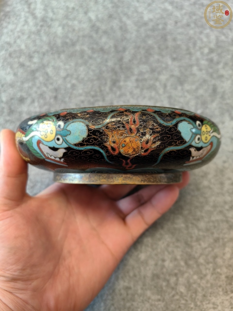 古玩銅器景泰藍(lán)洗拍賣(mài),當(dāng)前價(jià)格2500元
