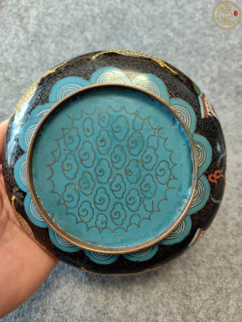 古玩銅器景泰藍(lán)洗拍賣(mài),當(dāng)前價(jià)格2500元