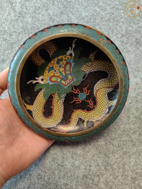 古玩銅器景泰藍(lán)洗拍賣(mài),當(dāng)前價(jià)格2500元