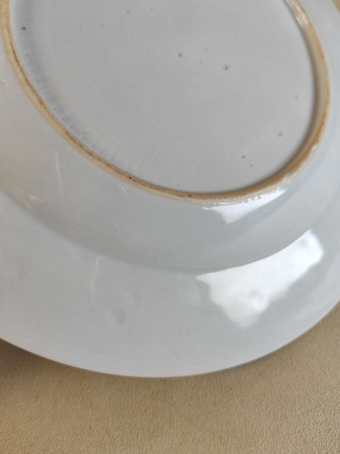 古玩陶瓷【乾隆】青花歲寒三友圖折沿盤(pán)【收藏佳品】拍賣，當(dāng)前價(jià)格6800元