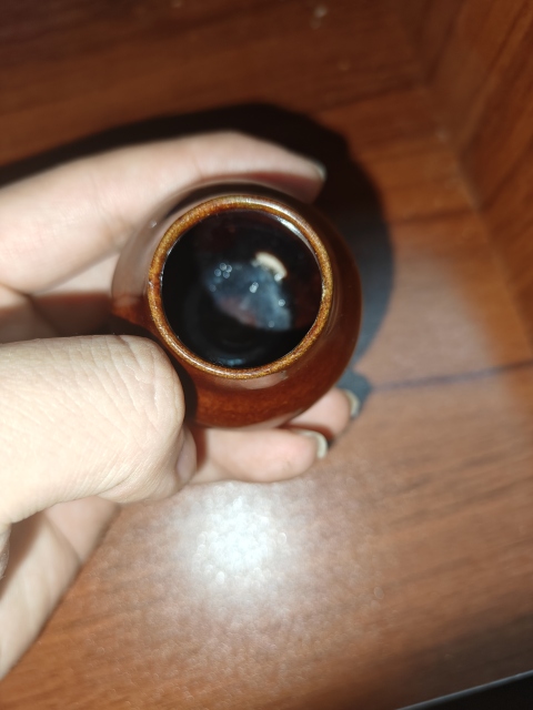古玩陶瓷明末.磁州窯褐釉雞心罐299拍賣,當前價格299元