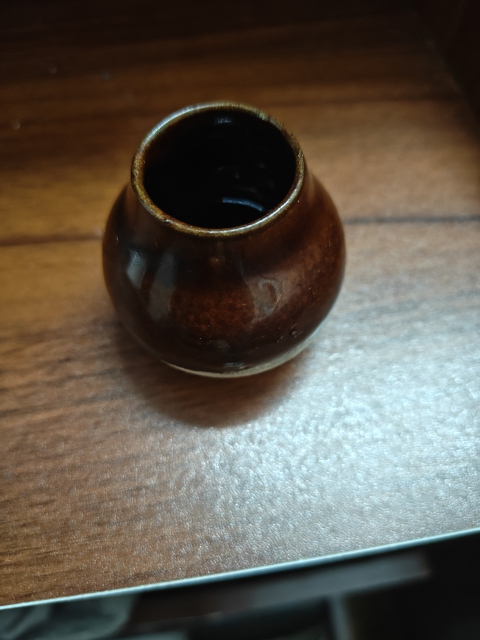 古玩陶瓷明末.磁州窯褐釉雞心罐299拍賣,當前價格299元