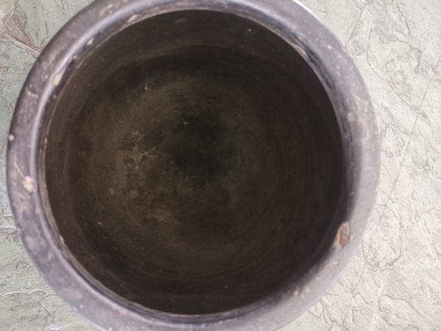 古玩陶瓷黑陶刻幾何紋罐拍賣，當前價格777元