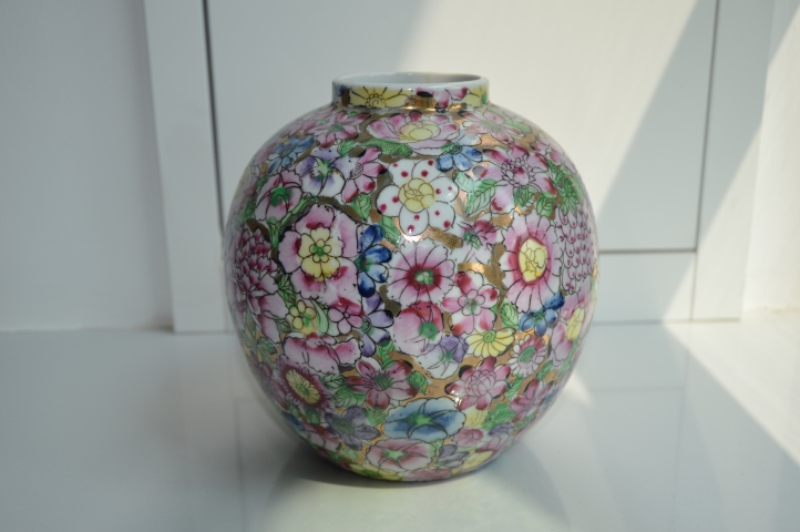 古玩陶瓷【鳳麟齋】百花不落地粉彩罐拍賣，當前價格5999元