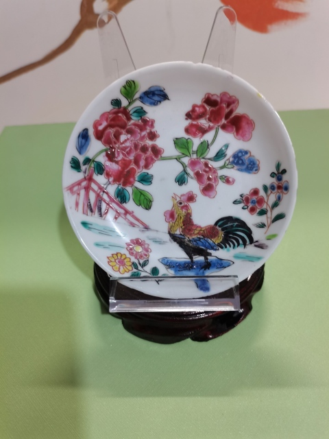 古玩陶瓷粉彩盤拍賣，當前價格2000元