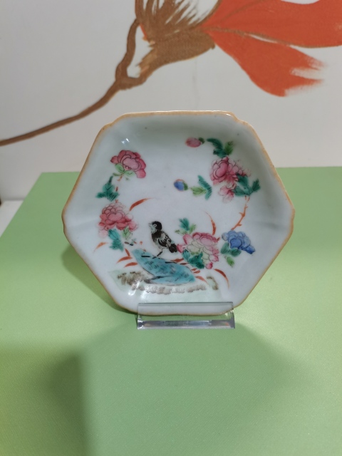 古玩陶瓷花鳥紋粉彩盤拍賣，當前價格1500元