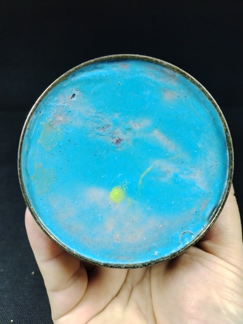 古玩雜項（全品）建國初期567銅胎掐絲琺瑯龍鳳呈祥紋瓶，高25cm拍賣，當前價格288元