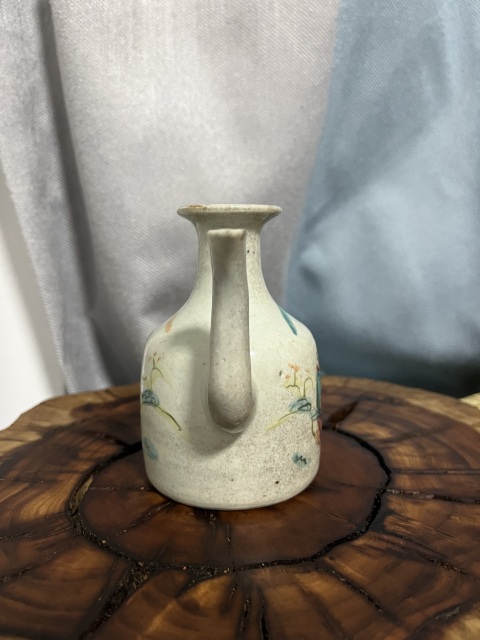 古玩陶瓷晚清粉彩人物無柄壺拍賣,當前價格799元