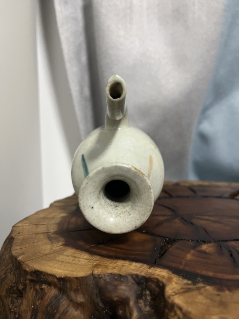 古玩陶瓷晚清粉彩人物無柄壺拍賣,當前價格799元