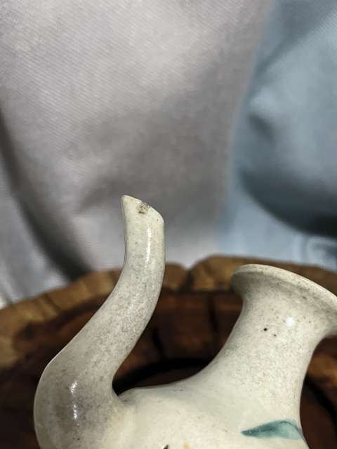 古玩陶瓷晚清粉彩人物無柄壺拍賣,當前價格799元