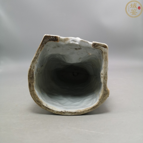 古玩陶瓷清代.白釉關公像拍賣，當前價格3980元