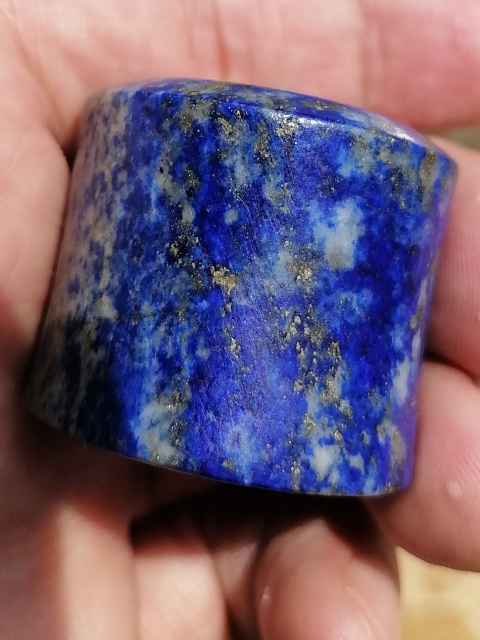 古玩玉器清乾隆天然青金石扳指拍賣，當前價格3600元