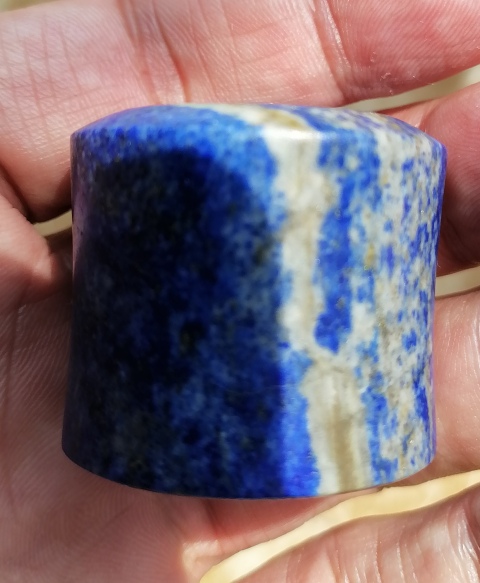 古玩玉器清乾隆天然青金石扳指拍賣，當前價格3600元