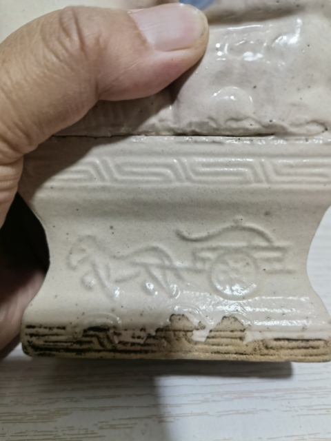 古玩陶瓷青花獅子擺件拍賣，當前價格1200元