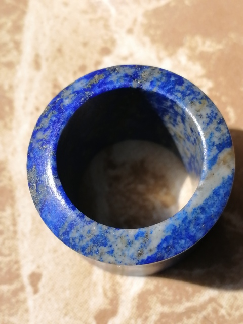 古玩玉器清乾隆天然青金石扳指拍賣，當前價格3600元