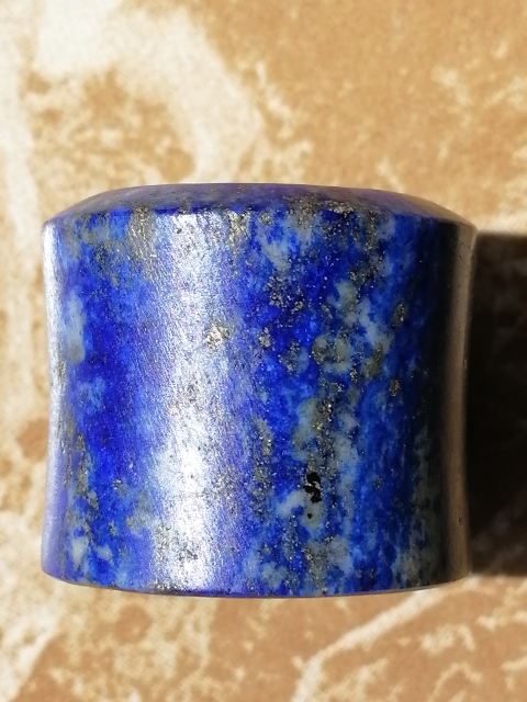 古玩玉器清乾隆天然青金石扳指拍賣，當前價格3600元