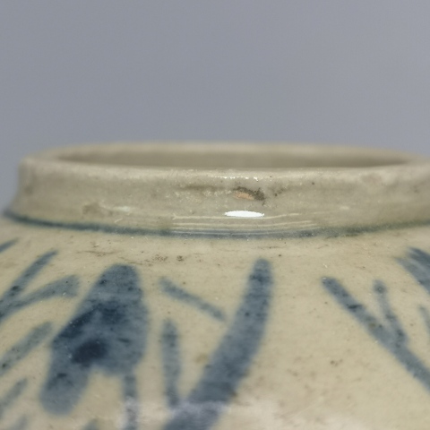 古玩陶瓷明代.花卉紋青花蓋罐拍賣,當前價格5800元