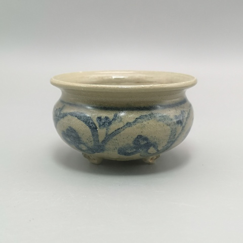 古玩陶瓷明代.花卉紋青花香爐拍賣,當前價格2900元