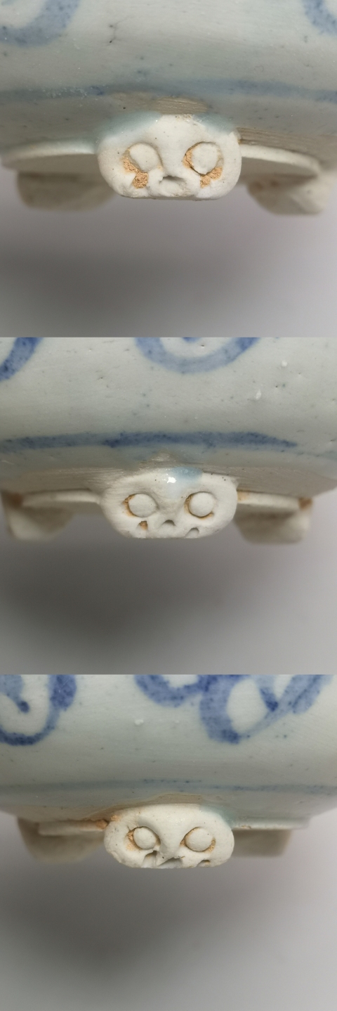 古玩陶瓷明代花卉紋青花爐拍賣，當前價格3980元