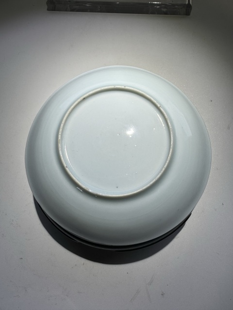 古玩陶瓷青花山水人物刻花杯碟拍賣，當前價格11800元