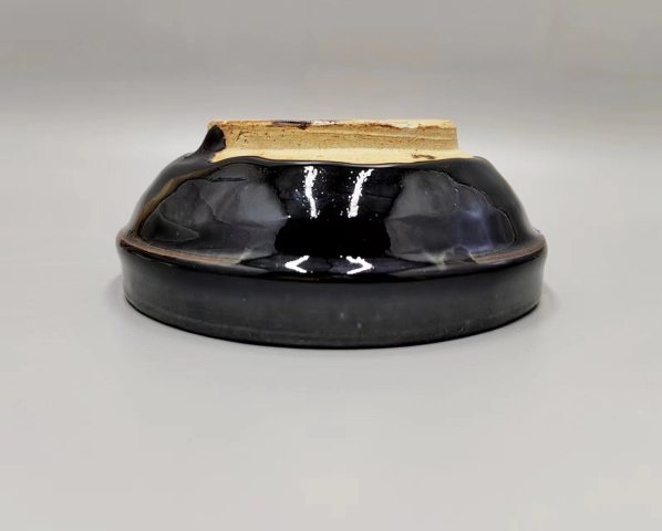 古玩陶瓷元代直沿窯變釉茶盞拍賣，當前價格1000元