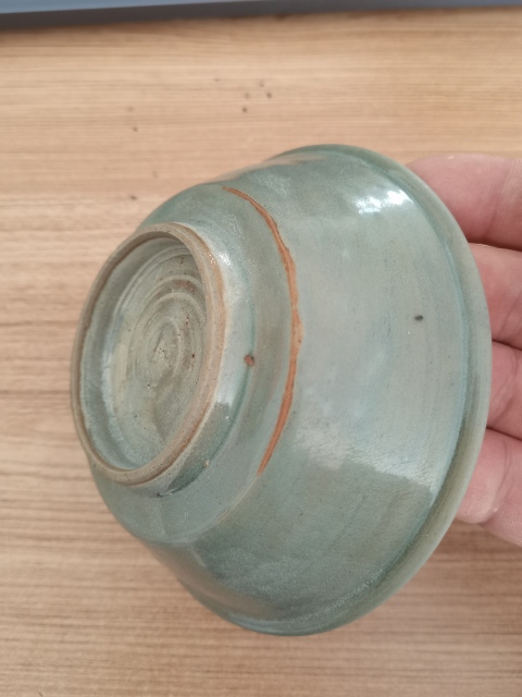 古玩陶瓷精品南宋龍泉青瓷折沿洗拍賣,當前價格6980元