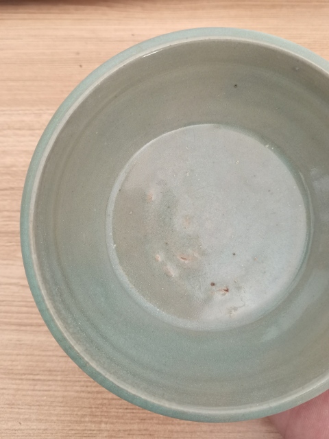 古玩陶瓷精品南宋龍泉青瓷折沿洗拍賣,當前價格6980元