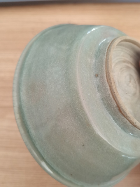 古玩陶瓷精品南宋龍泉青瓷折沿洗拍賣,當前價格6980元