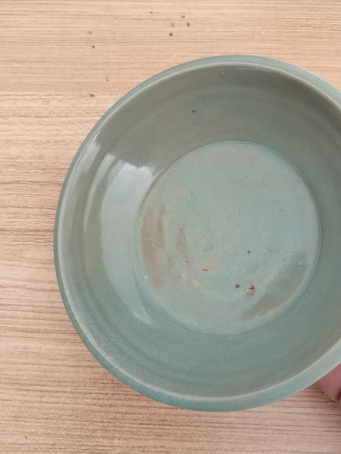古玩陶瓷精品南宋龍泉青瓷折沿洗拍賣,當前價格6980元