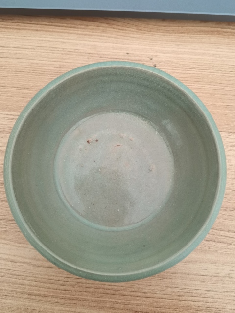 古玩陶瓷精品南宋龍泉青瓷折沿洗拍賣,當前價格6980元