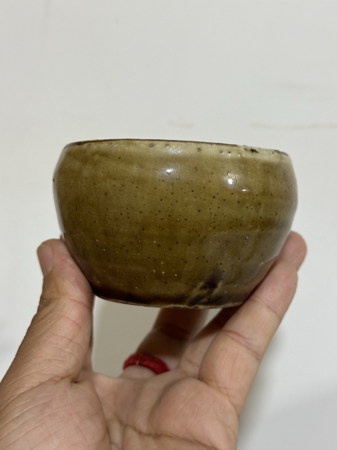 古玩陶瓷清代?褐釉筆洗拍賣，當前價格500元