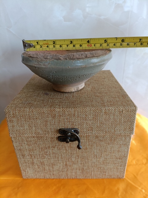 古玩陶瓷元代鈞窯青釉盞拍賣,當前價格980元