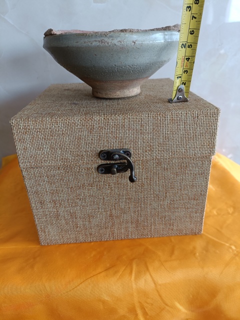 古玩陶瓷元代鈞窯青釉盞拍賣,當前價格980元
