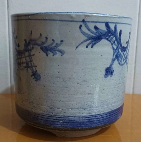古玩陶瓷清代青花雙龍戲珠紋香爐拍賣，當前價格1900元