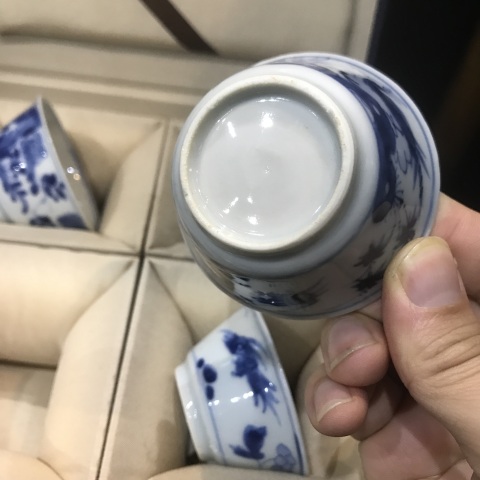 古玩陶瓷(精品品茗杯)清-康熙-錦雞牡丹-洞石花卉品茗杯各一對拍賣,當前價格3146元