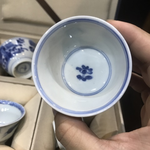 古玩陶瓷(精品品茗杯)清-康熙-錦雞牡丹-洞石花卉品茗杯各一對拍賣,當前價格3146元