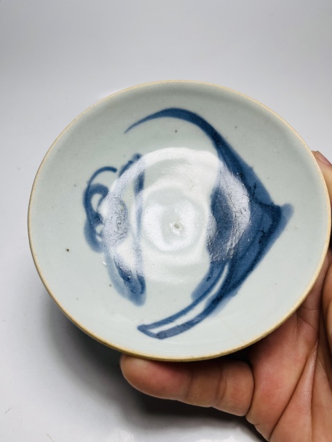 古玩陶瓷(順治)青花一葉知秋紋盤拍賣,當前價格0元