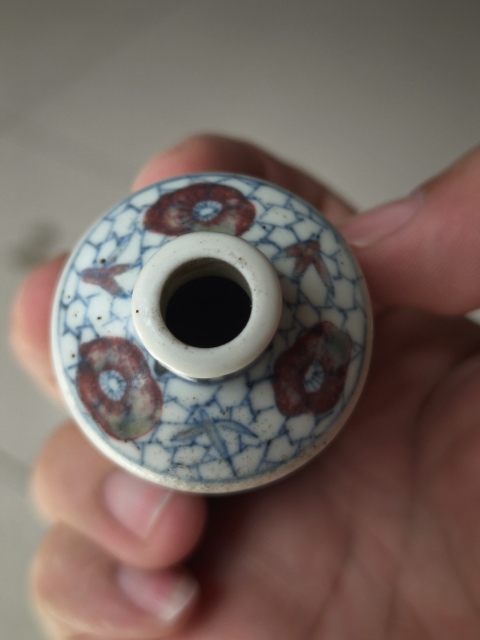 古玩陶瓷青花釉里紅人物故事紋鼻煙壺拍賣,當前價格8800元