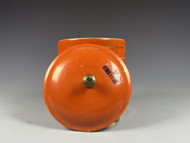 古玩陶瓷民國·**紅描金蘭草紋節盒拍賣，當前價格988元