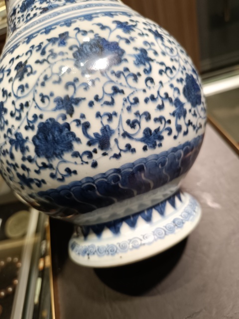 古玩陶瓷青花尊拍賣(mài)，當(dāng)前價(jià)格39800元