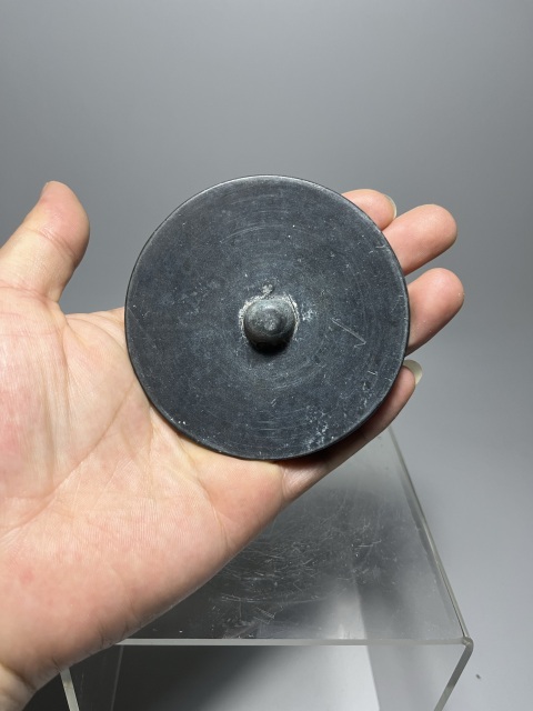 古玩銅器黑漆古銅鏡拍賣,當前價格1580元