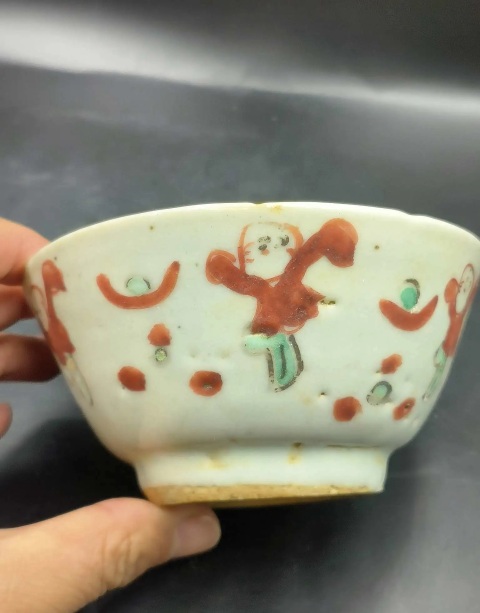 古玩陶瓷嬰戲紋碗拍賣，當前價格1200元