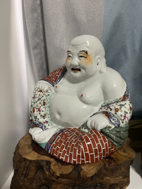 古玩陶瓷彌勒佛塑像拍賣,當前價格5999元