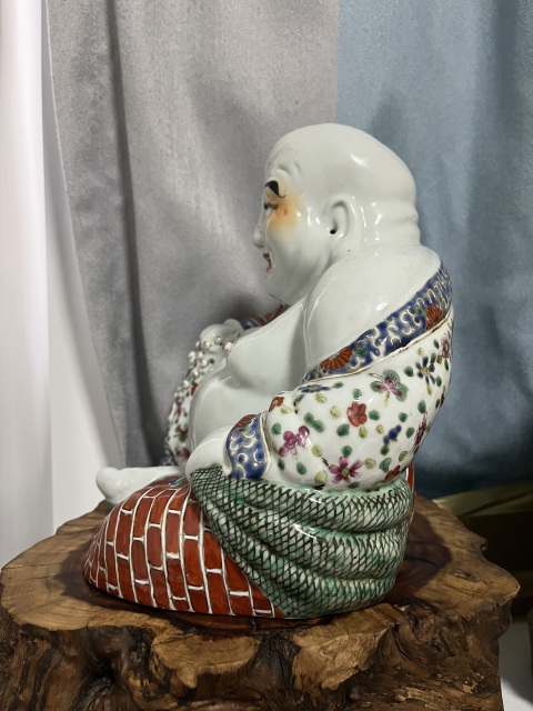 古玩陶瓷彌勒佛塑像拍賣,當前價格5999元
