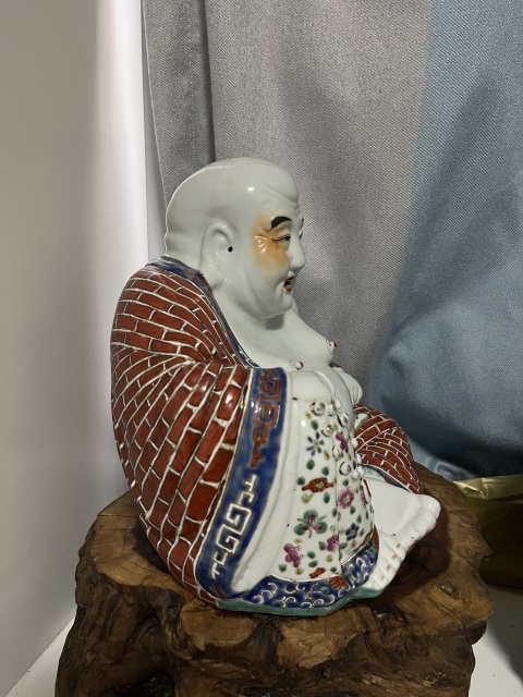 古玩陶瓷彌勒佛塑像拍賣,當前價格5999元