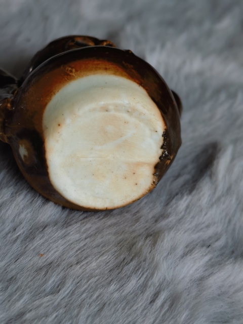 古玩陶瓷精品明清紫金釉瓷葫蘆（黑神話悟空-腰帶金紅葫蘆）拍賣，當前價格2200元