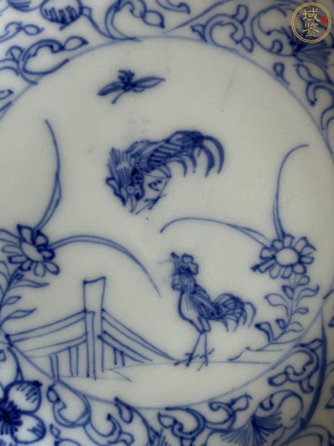 古玩陶瓷雍正-淡描青花雞紋小盤拍賣,當前價格5980元